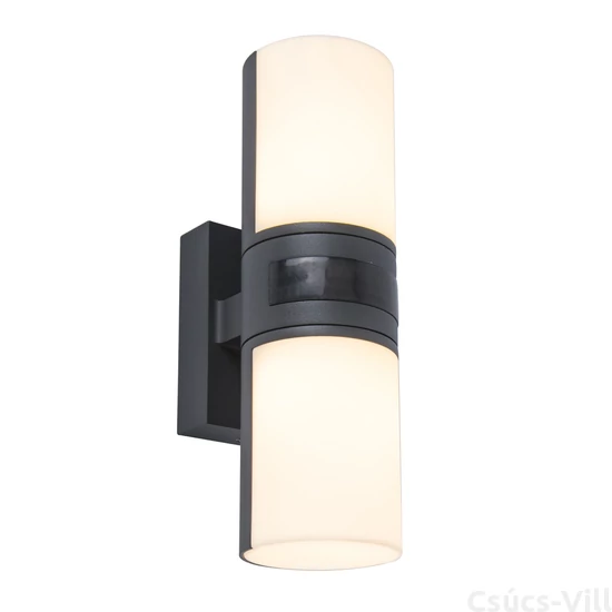 Cyra kültéri LED fali lámpa mozgásérzékelővel 2 light dark grey