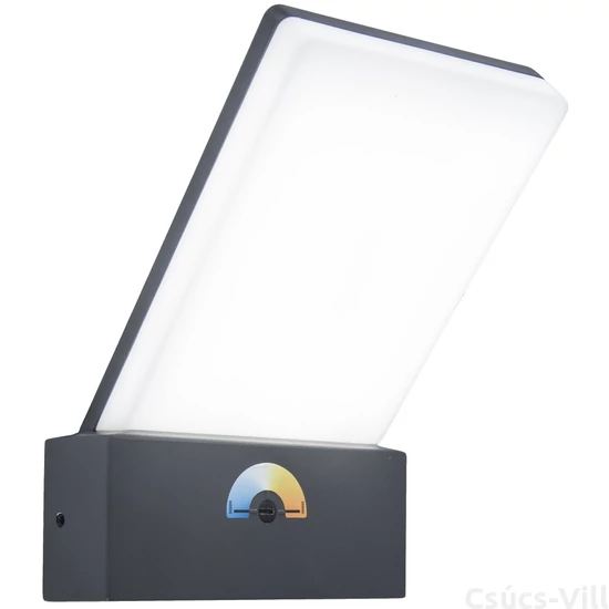 Pano kültéri LED fali lámpa 1 light dark grey - CCT Fehér