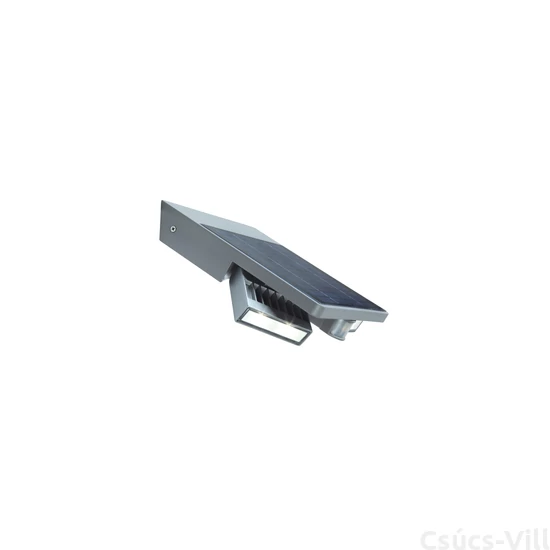 Tilly solar LED fali lámpa 2 light Mozgásérzékelővel - silver grey