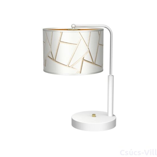 MILAGRO - Ziggy - asztali lámpa - arany/fehér mintás