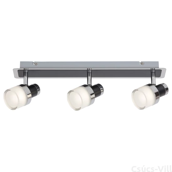 Harold, fürdőszobai lámpa, króm/fekete/opál, beépített LED 15W 1200lm 4000K IP44 