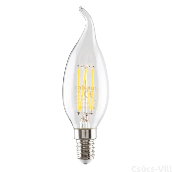 FILAMENT LED izzó  CF35 E14 4W, 450 lm, 2700K-Gyertya