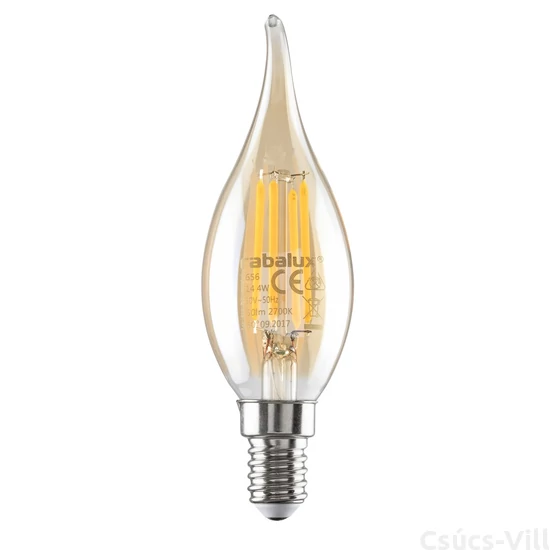 Filament LED izzó E14 4W, 350 lm, 2700K - Gyertya