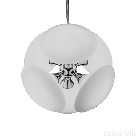 Diamo függeszték 6x40w/e14 króm/opál ø42cm