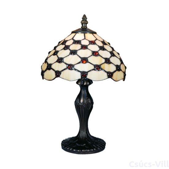 Tiffany asztali lámpa 1xe14/40w gyöngyös ø20cm