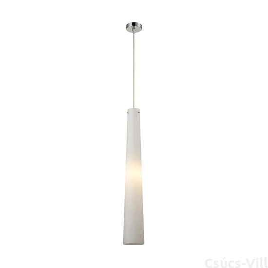 Nios függeszték króm/opál üveg e14/60w ø10cm