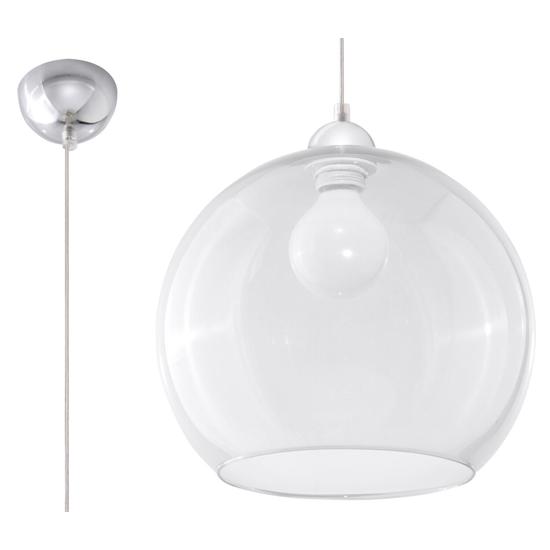 Sollux - Függeszték lámpa - BALL transparent