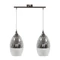 CELIA Függeszték 2 2X60W E27 Ezüst - Candellux