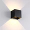 969 led fali lámpa szögletes fekete 2X5W 4000K IP54 - Elmark