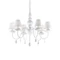 Ideal-lux-BLANCHE SP6 - fehér fém csillár