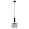 VANES - Jupiter - Modern Függeszték füstös búrával - fekete, króm, füstös - 1xE27/60W