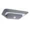Lutec- Ghost Napelemes Led Fali Lámpa 1 Light Napelemes, Mozgásérzékelős Silver Grey