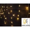 Tracon Karácsonyi fényfűzér jégcsap fényfüggöny kültéri/beltéri IP44 2600-2700K melegfehér színű 5+10m-es 6W 25 Led