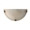 Alabaster falikar e27/60w barna/antik ↔30cm - Prezent