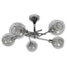OZZO Függeszték 5  5X40W E14 Króm Transparent Üveg - Candellux