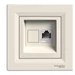 Schneider ASFORA 1xRJ45 Cat5e STP aljzat, bézs 