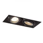 Kép 1/5 - ELECTRA II fekete - süllyeszthető - 230V GU10 2x50W