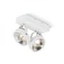 Kép 1/5 - KELLY LED II DIMM fali lámpa fehér  230V LED 2x12W 24°  3000K