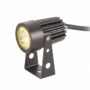 Kép 2/5 - GUN leszúrható spot lámpa fekete  230V LED 3x1W 30° IP65  3000K