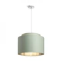 Kép 2/5 - DOUBLE 40/30 lámpabúra  Chintz menta/ezüst fólia  max. 23W
