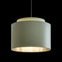 Kép 4/5 - DOUBLE 40/30 lámpabúra  Chintz menta/ezüst fólia  max. 23W