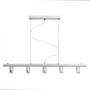 Kép 4/4 - RALLONG V függeszték alap  króm 230V E27 5x42W