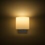 Kép 4/5 - PENTHOUSE fali lámpa fehér PVC króm 230V E27 42W