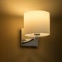 Kép 5/5 - PENTHOUSE fali lámpa fehér PVC króm 230V E27 42W