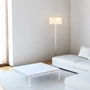 Kép 4/5 - PLAZA állólámpa fehér króm 230V E27 42W