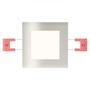 Kép 2/4 - SLENDER SQ 8 süllyesztett lámpa  matt nikkel 230V LED 3W  3000K
