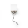 Kép 3/4 - TAINA lámpabúrával fehér matt nikkel 230V E27 LED 28+3W 25°  3000K