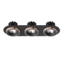 Kép 2/2 - SHARM R III süllyesztett lámpa fekete/fekete réz 230V LED 3x10W 24°  3000K