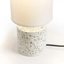 Kép 2/5 - CAMINO asztali lámpa búrával fehér dekoratív terasz 230V E27 28W
