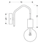 Kép 3/3 - Candellux- BASSO fali lámpa 1x40W- fehér