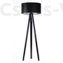 Kép 1/3 - BPS Glamour Henger Álló Lámpa - Fekete/Ezüst - 50 cm