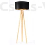 Kép 1/4 - BPS Glamour Henger Álló Lámpa - Fekete/Réz - 50cm
