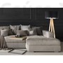 Kép 2/4 - BPS Glamour Henger Álló Lámpa - Fekete/Ezüst - 50 cm