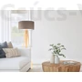 Kép 2/4 - BPS Glamour Henger Álló Lámpa - Barna/Szürke - 50 cm