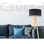 Kép 2/4 - BPS Glamour Henger Álló Lámpa - Fekete/Ezüst - 50 cm
