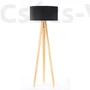 Kép 4/4 - BPS Glamour Henger Álló Lámpa - Fekete/Ezüst - 50 cm