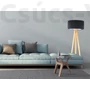 Kép 2/4 - BPS Glamour Henger Álló Lámpa - Fekete/Ezüst - 50 cm