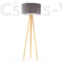 Kép 1/4 - BPS Glamour Henger Álló Lámpa - Szürke/Ezüst - 50 cm