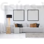Kép 2/4 - BPS Glamour Henger Álló Lámpa - Fekete/Réz - 50 cm