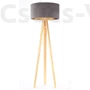 Kép 1/4 - BPS Glamour Henger Álló Lámpa - Szürke/Réz - 50 cm