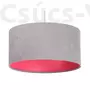 Kép 1/7 - BPS- Henger alakú Függeszték - szürke - rózsaszín - Lilia