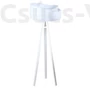 Kép 1/3 - BPS Asszimetrikus Álló lámpa - Galaxy - 50 cm - Fehér/Fehér