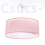 Kép 3/3 - Bps - Viventi függeszték átlátszó rózsaszín/fehér búrával-40cm