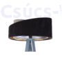Kép 3/4 - BPS Galaxy Aszimmetrikus velúr állólámpa fekete-szürke/ezüst és arany belsővel szürke lábbal 50cm 1XE27