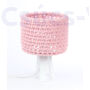 Kép 4/4 - Bps - ARIADNA horgolt asztali lámpa, 25cm- rózsaszín