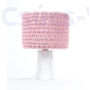 Kép 1/4 - Bps - ARIADNA horgolt asztali lámpa, 25cm- rózsaszín